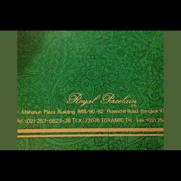 New Signed Plate Royal Kingdom Thailand 22k gold